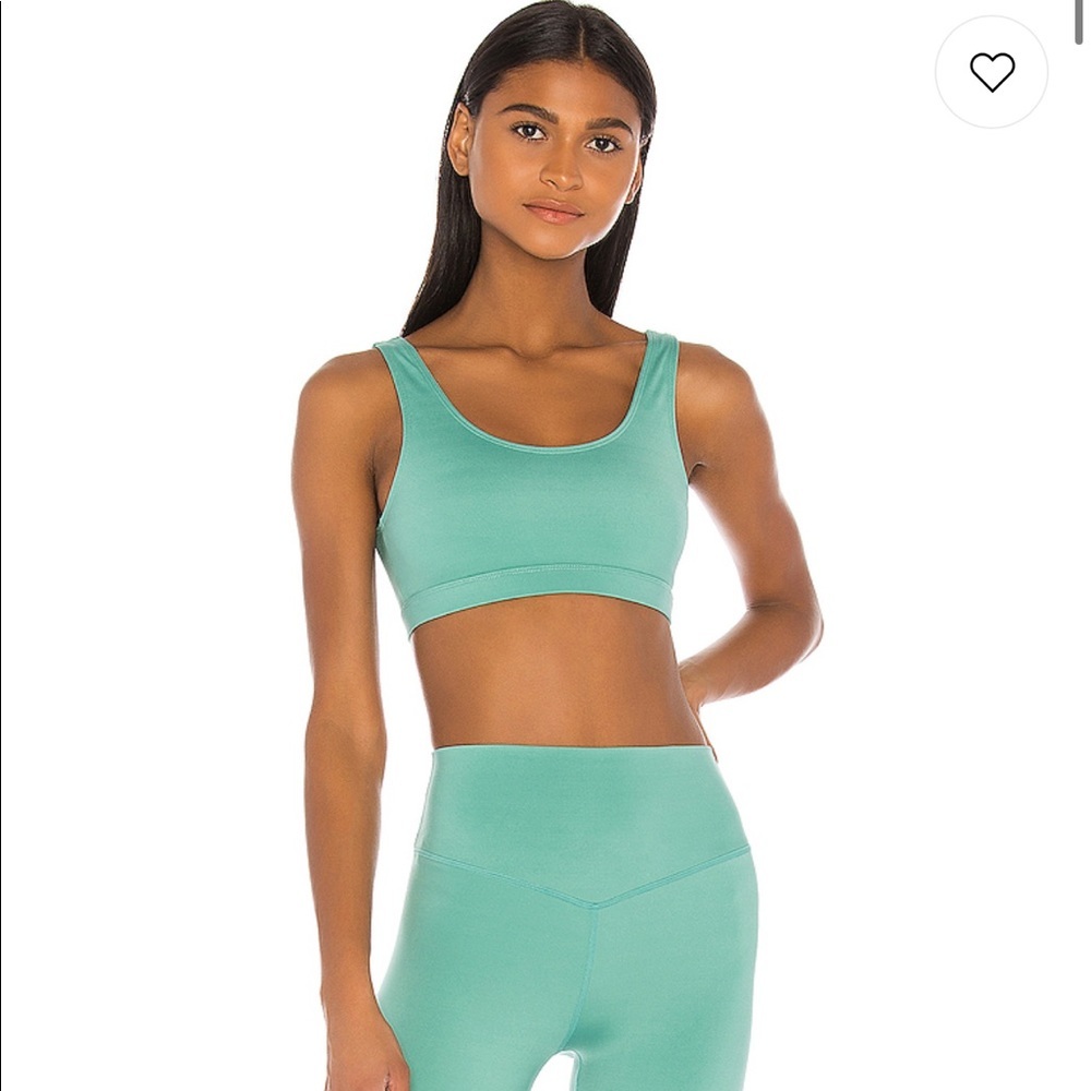 NEW Revolve LoveWave sage green sports yoga bra